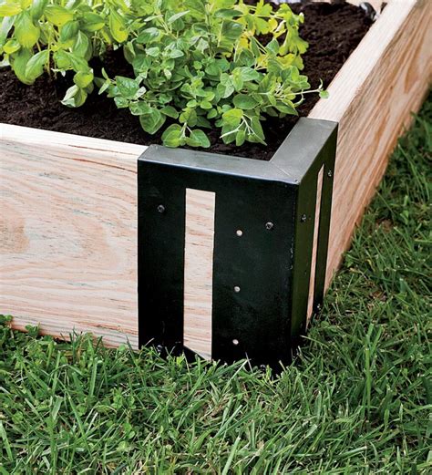 raised garden bed metal corner brackets|galvanized raised bed corner brackets.